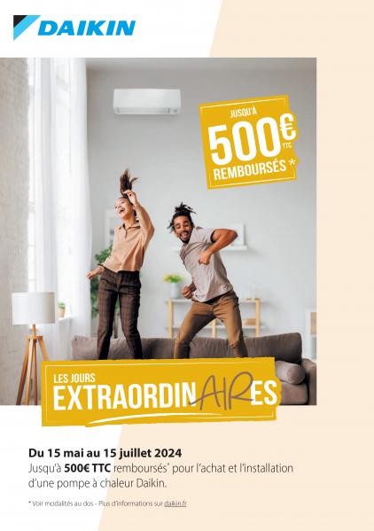 A ne pas manquer ! Offre de printemps sur la marque Daikin